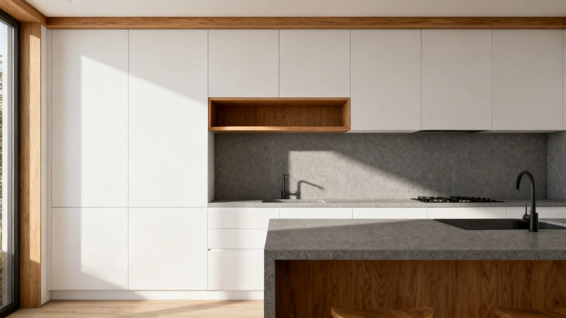 Warmth with wood accents