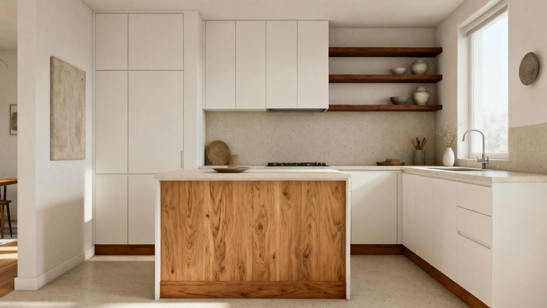 Warmth with Real (or Faux) Wood Accents