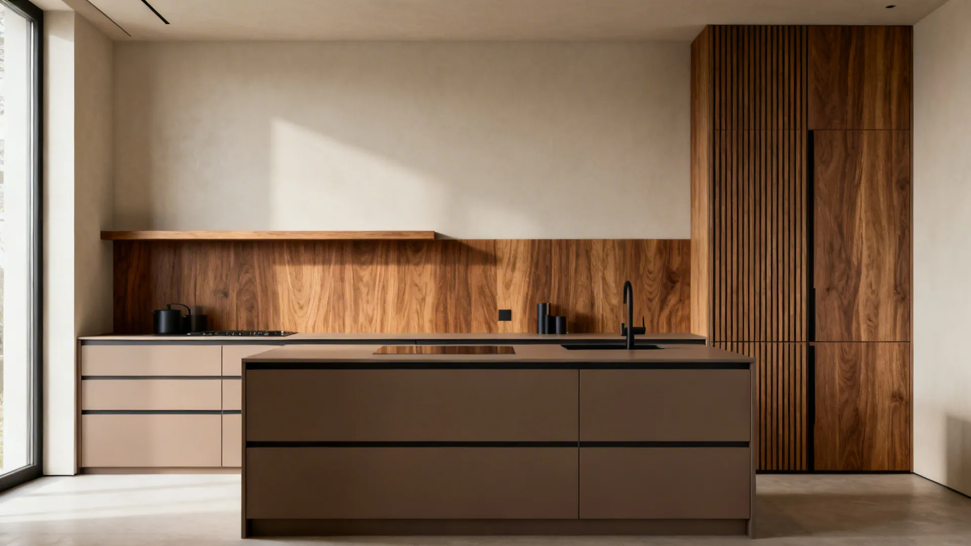 Warmth with real (or faux) wood accents