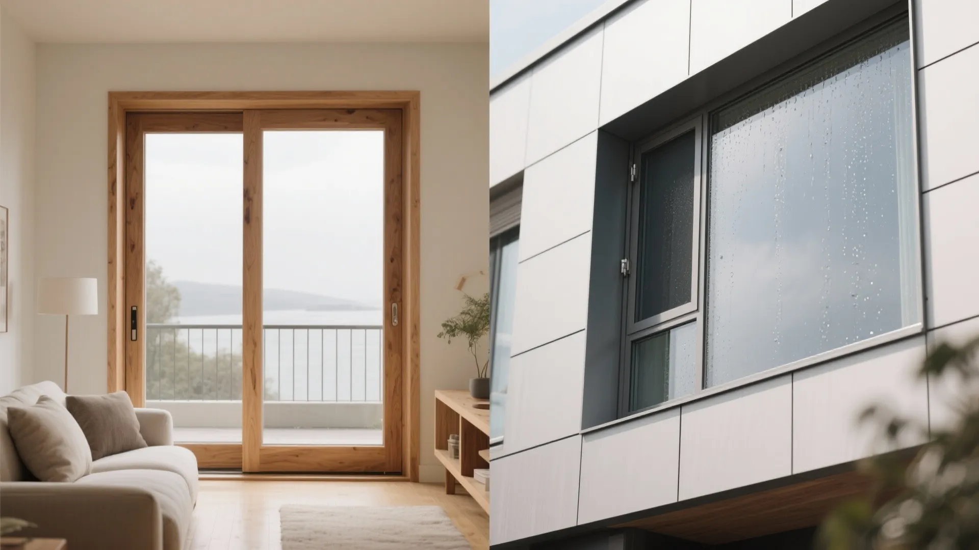 Wood outside, aluminum-clad outside: durability without losing warmth
