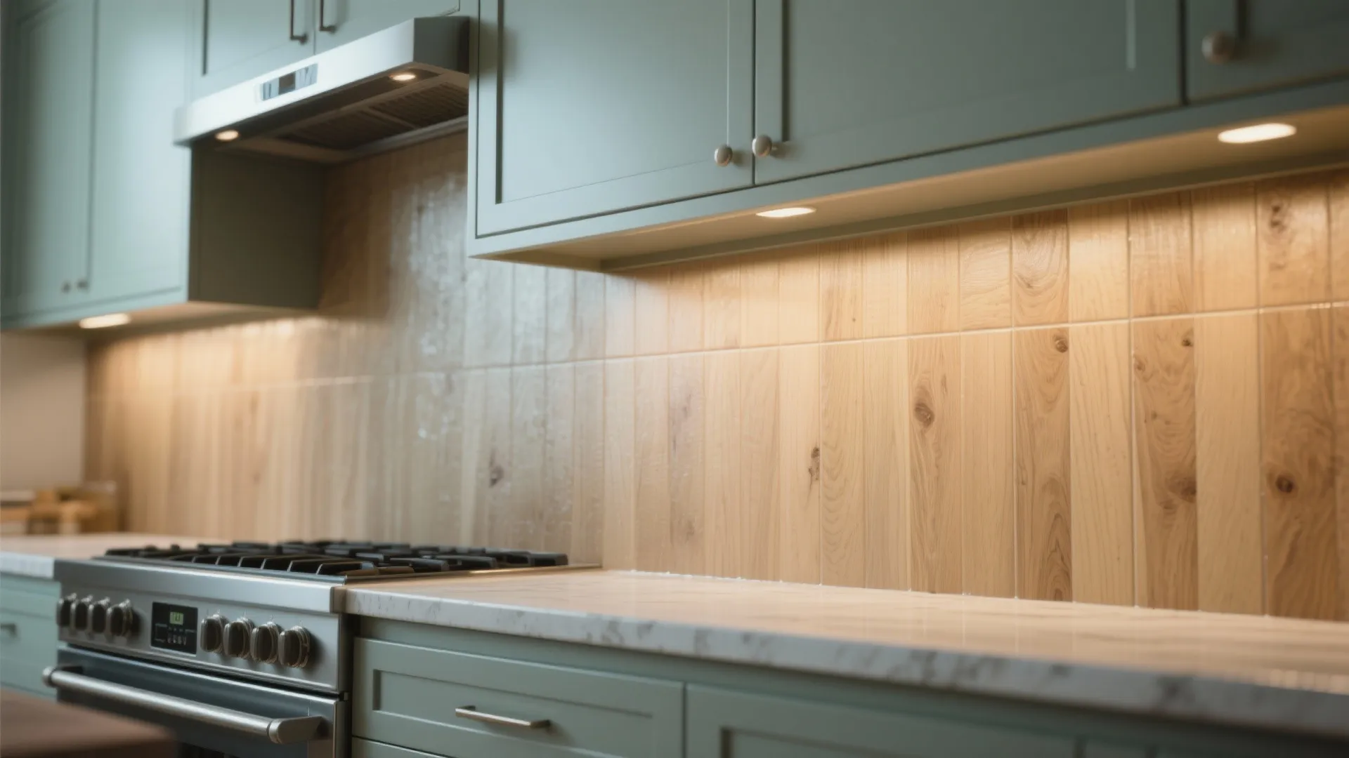 4. Painted Wood Backsplash for Kitchens