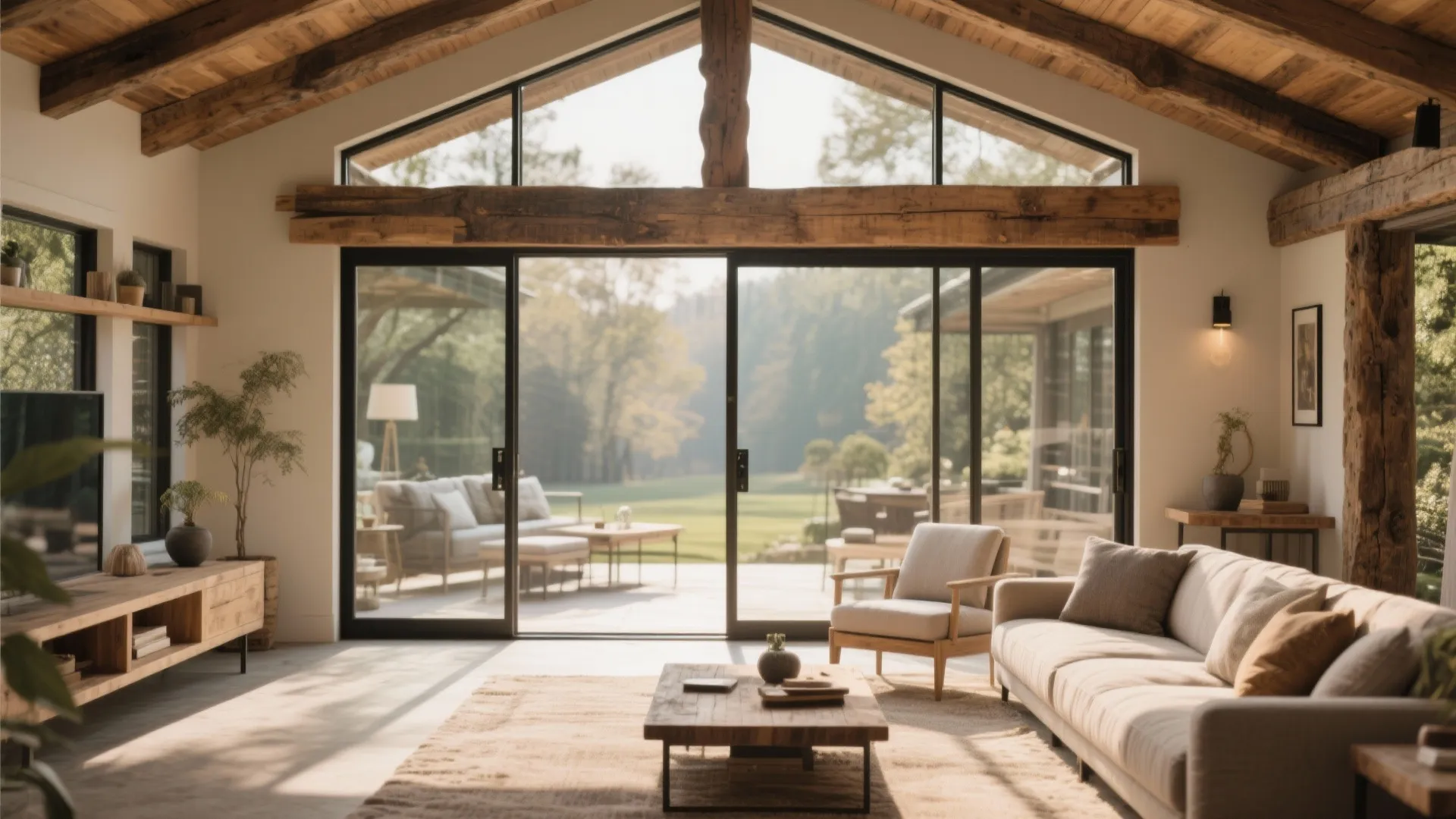 4. Textured Panel or Wood Beam