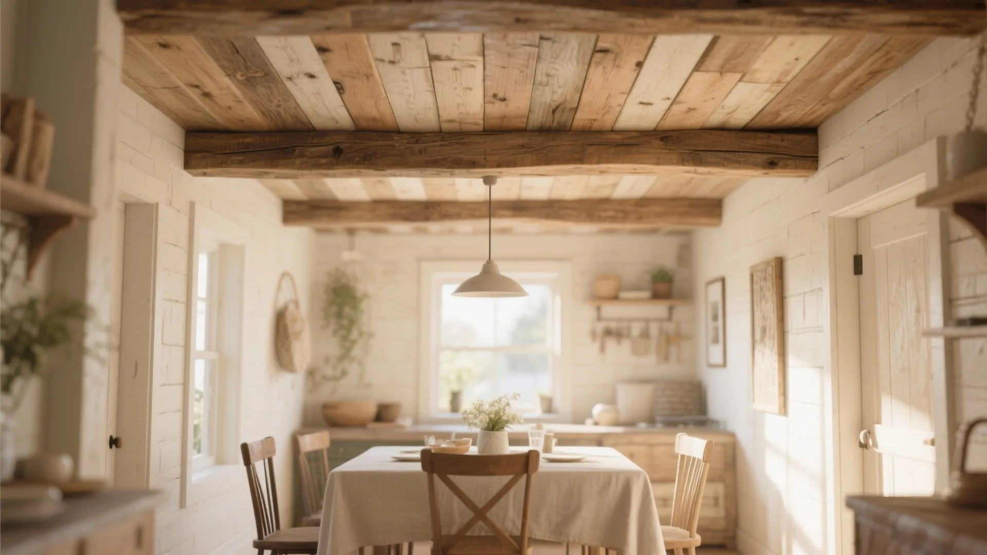 Wood Beam Ceiling