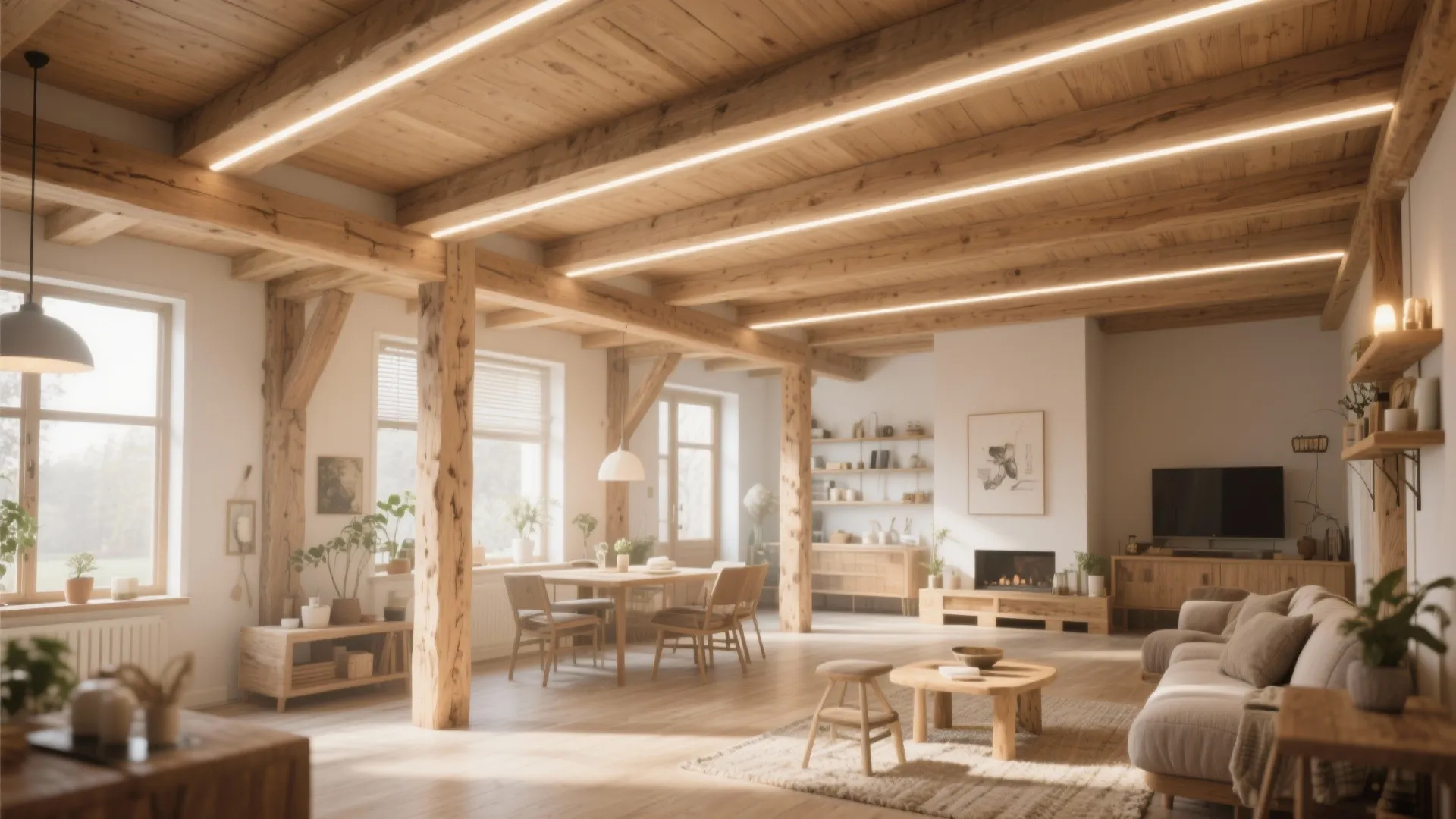 Wood Beam Warmth