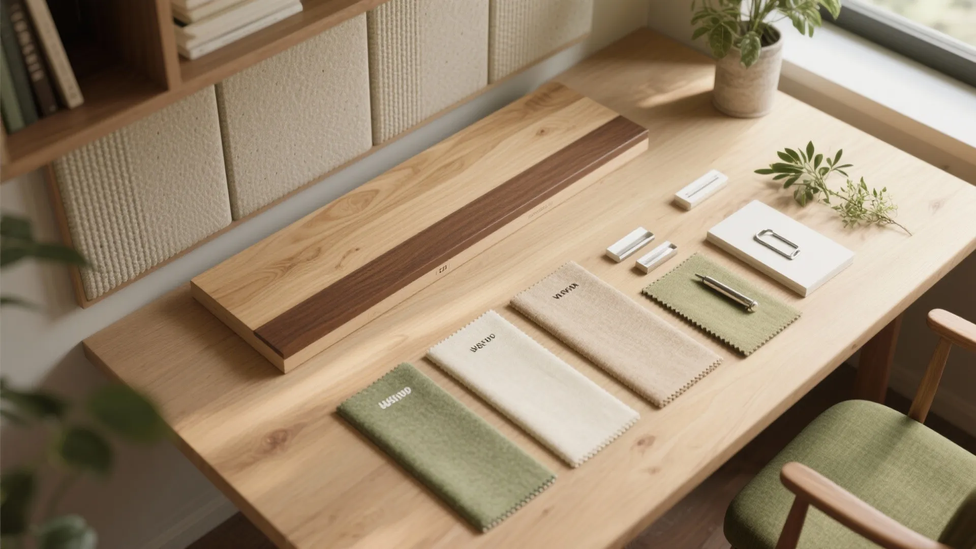 Warm wood and biophilic touches to reduce stress