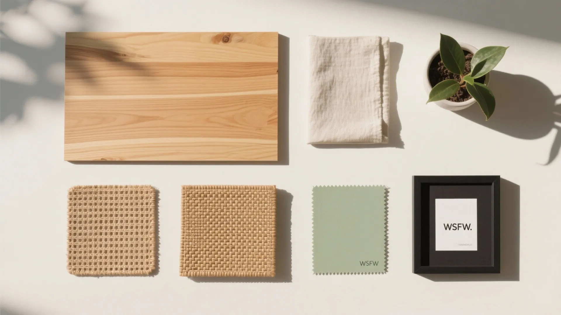 Warm wood textures and biophilic accents