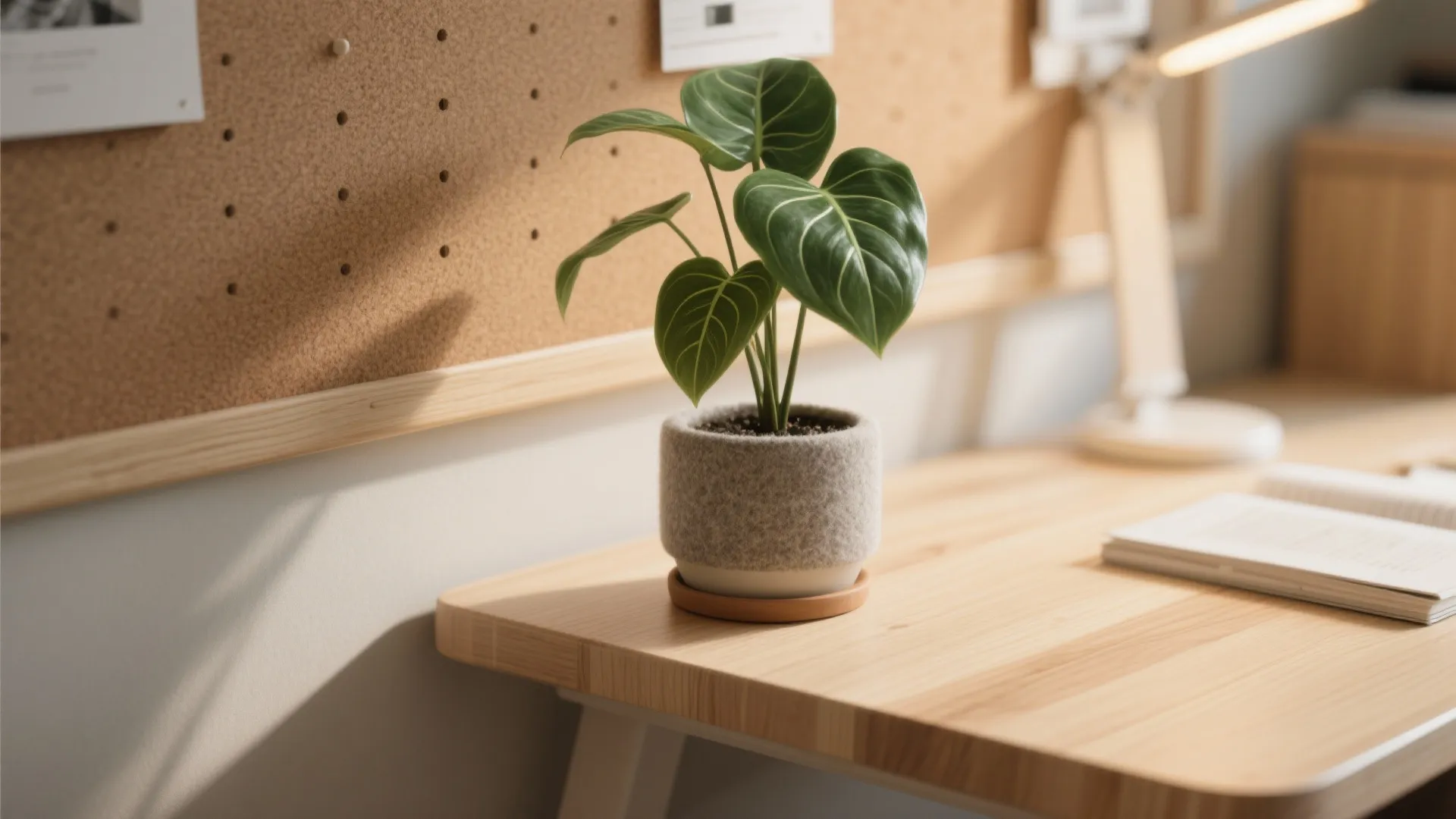 Warm wood + biophilic touches