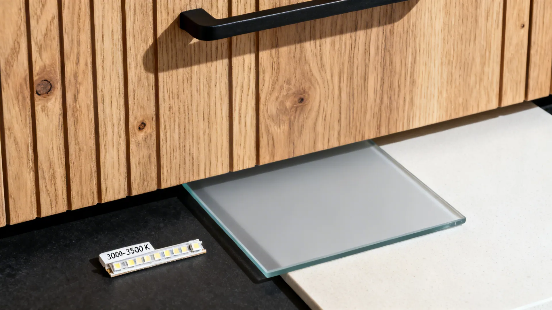 Warm Wood + Matte Black for Balance