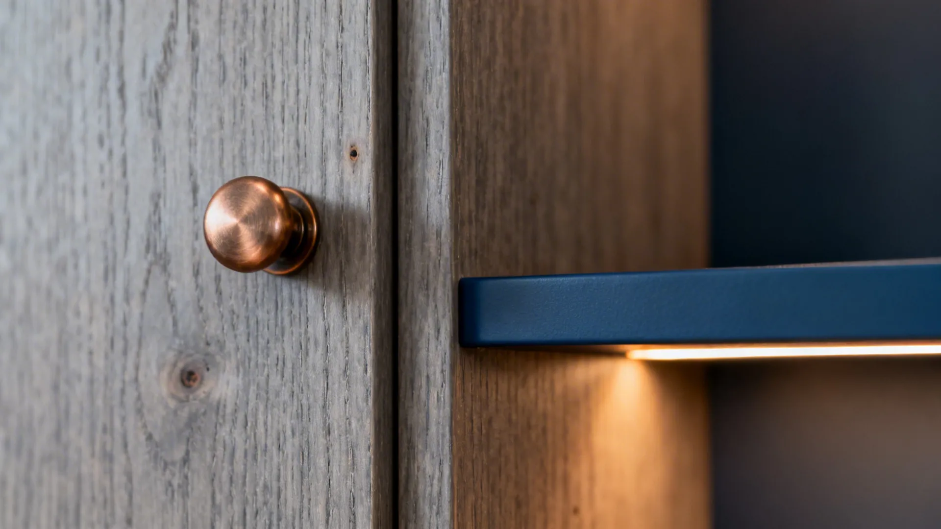 4) Warm Grey Woodgrains with Inky-Blue Highlights