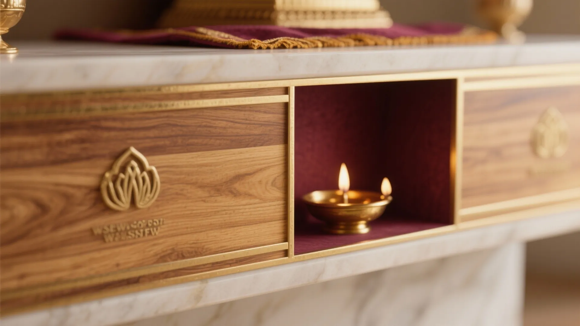 Warm Wood and Brass Elements