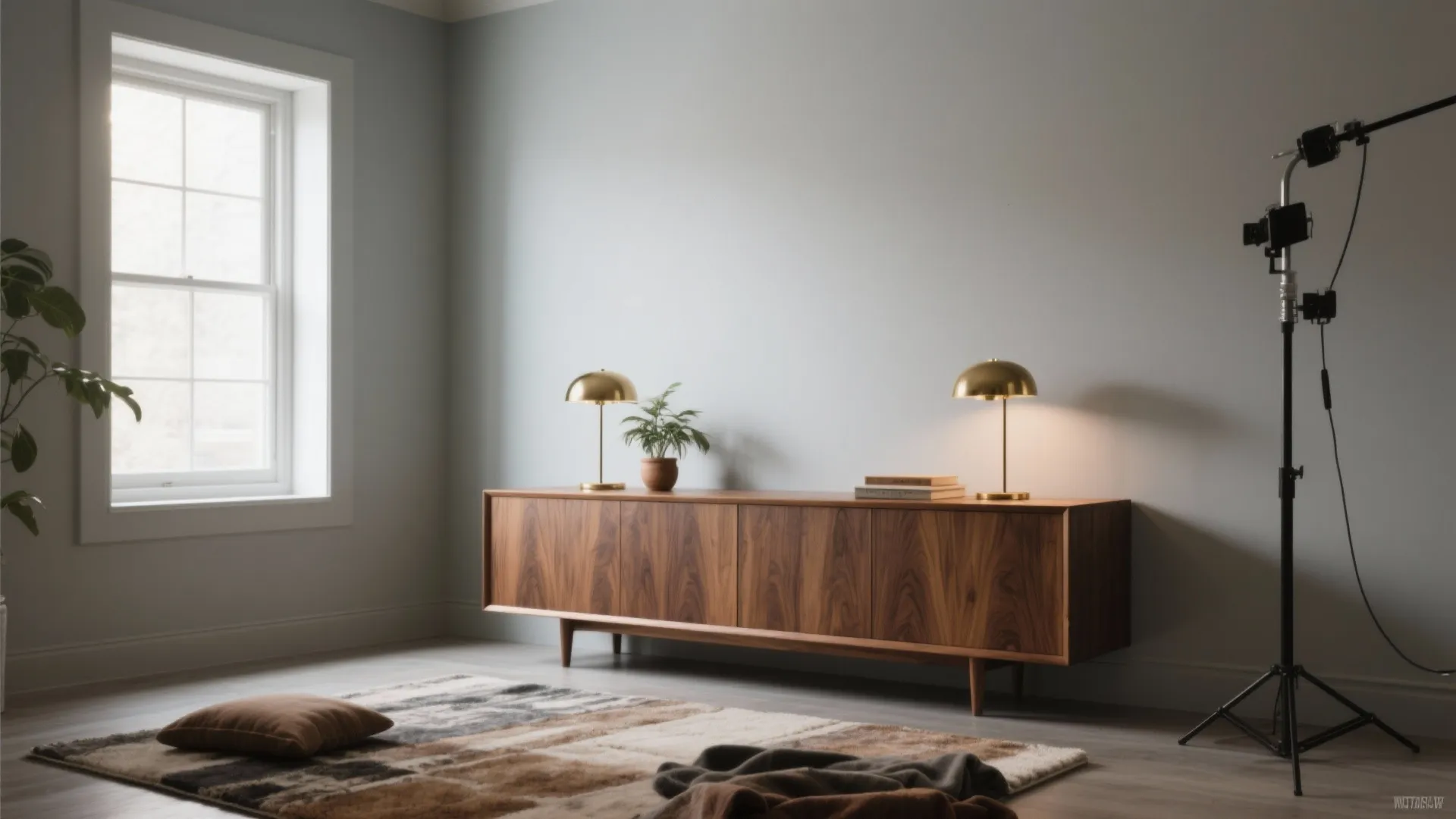 1. Warm Wood and Brass Pairing