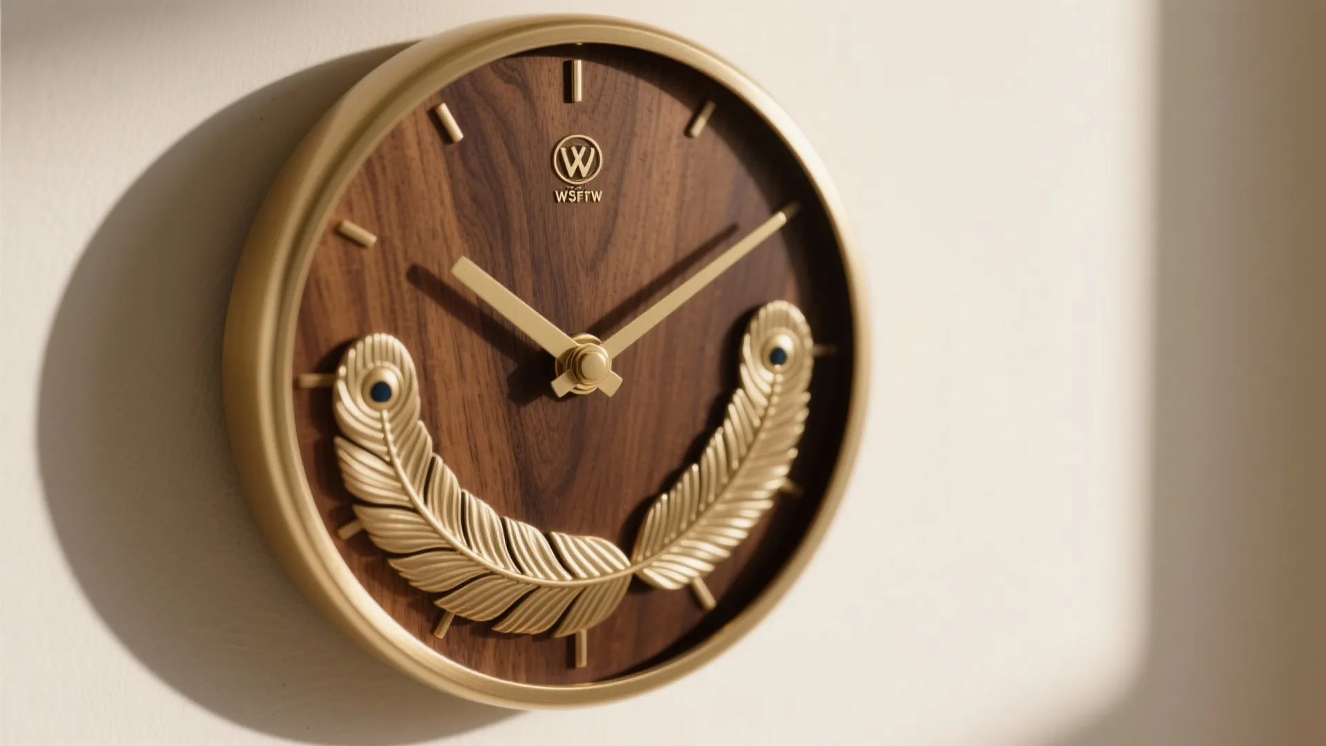 Warm Woods Meet Brass: Feathered Coziness