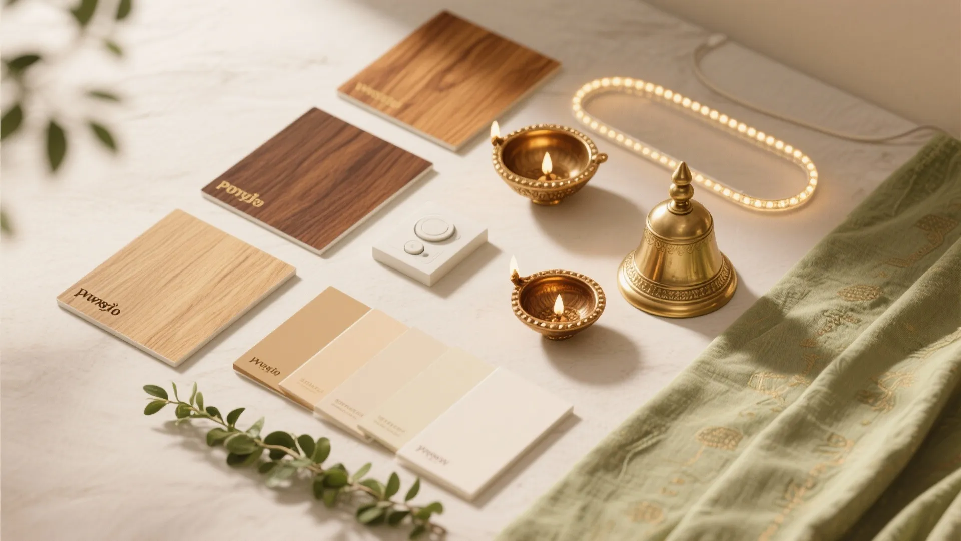 Warm Wood, Brass Accents, and Layered Lighting