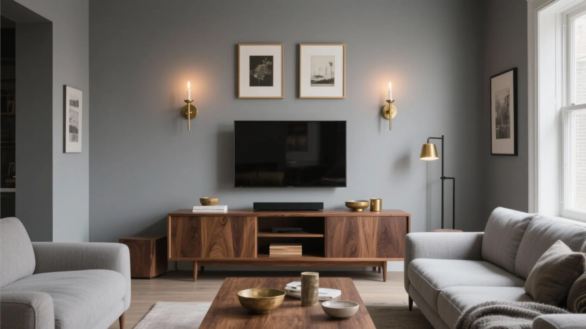 Warm It Up with Wood and Brass