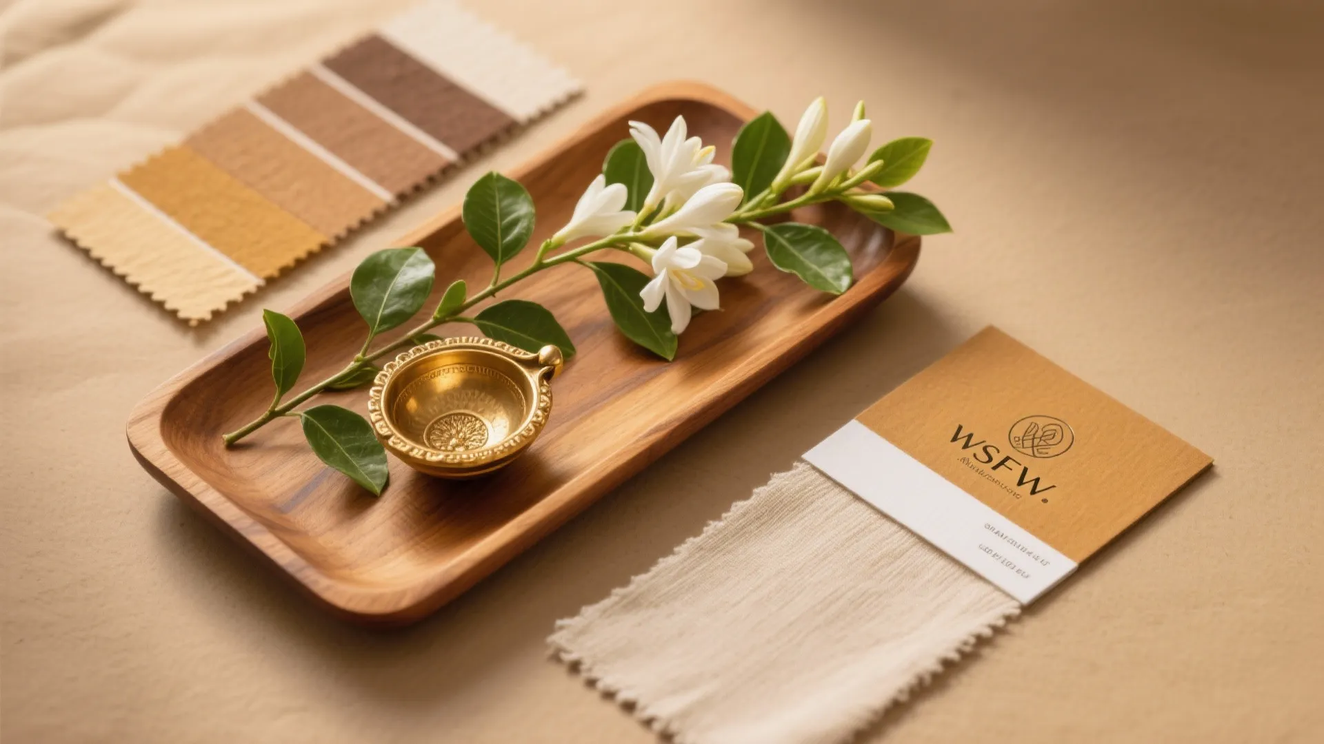 Wood, Brass, and Fresh Greens: A Warm Layered Look