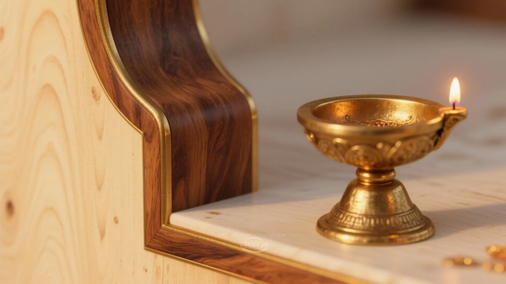 Sandalwood Timber + Brass Accents