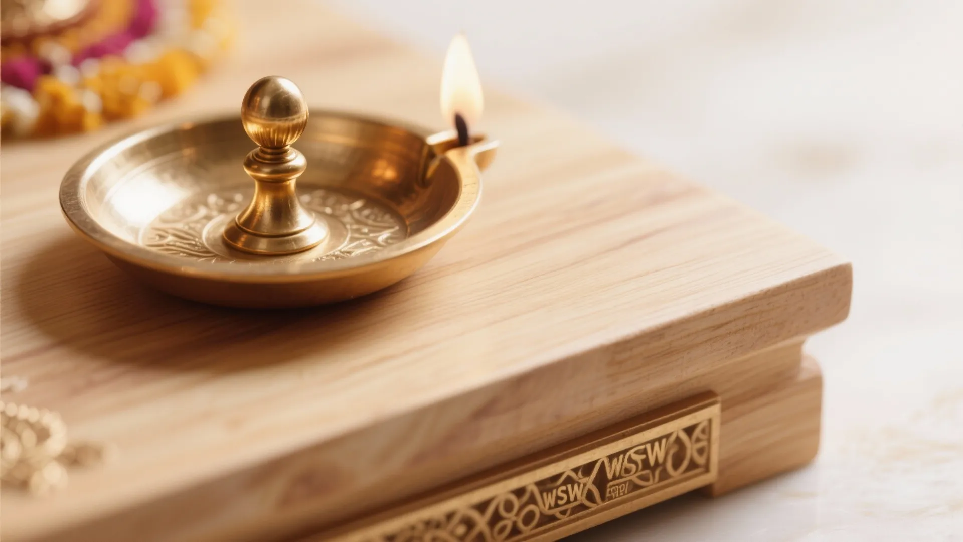 Natural Wood + Brass Palette for Warmth and Reverence