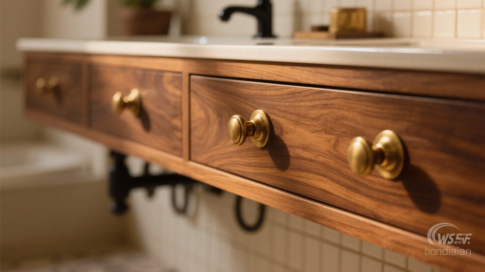 Warm Wood and Brass Accents for a Cozy Vibe