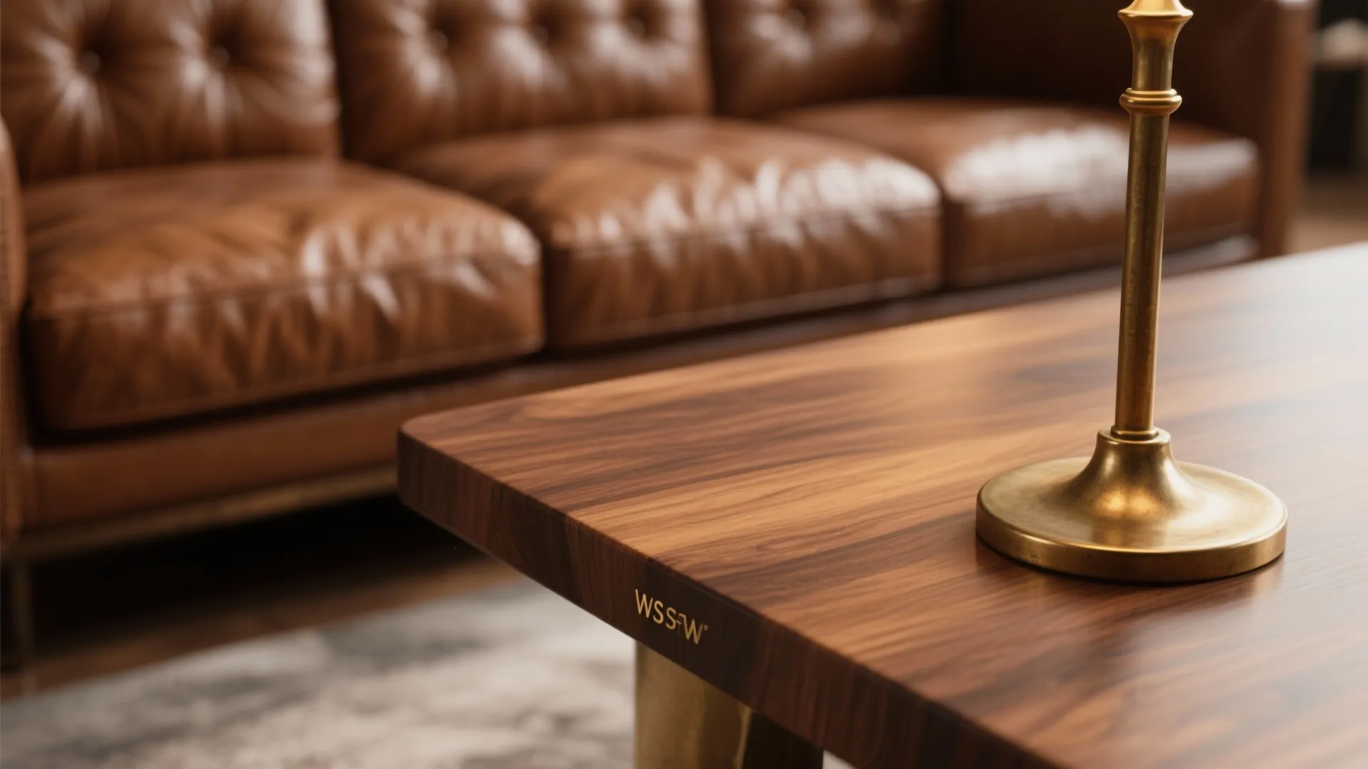 Wood and Brass Accents for Warmth