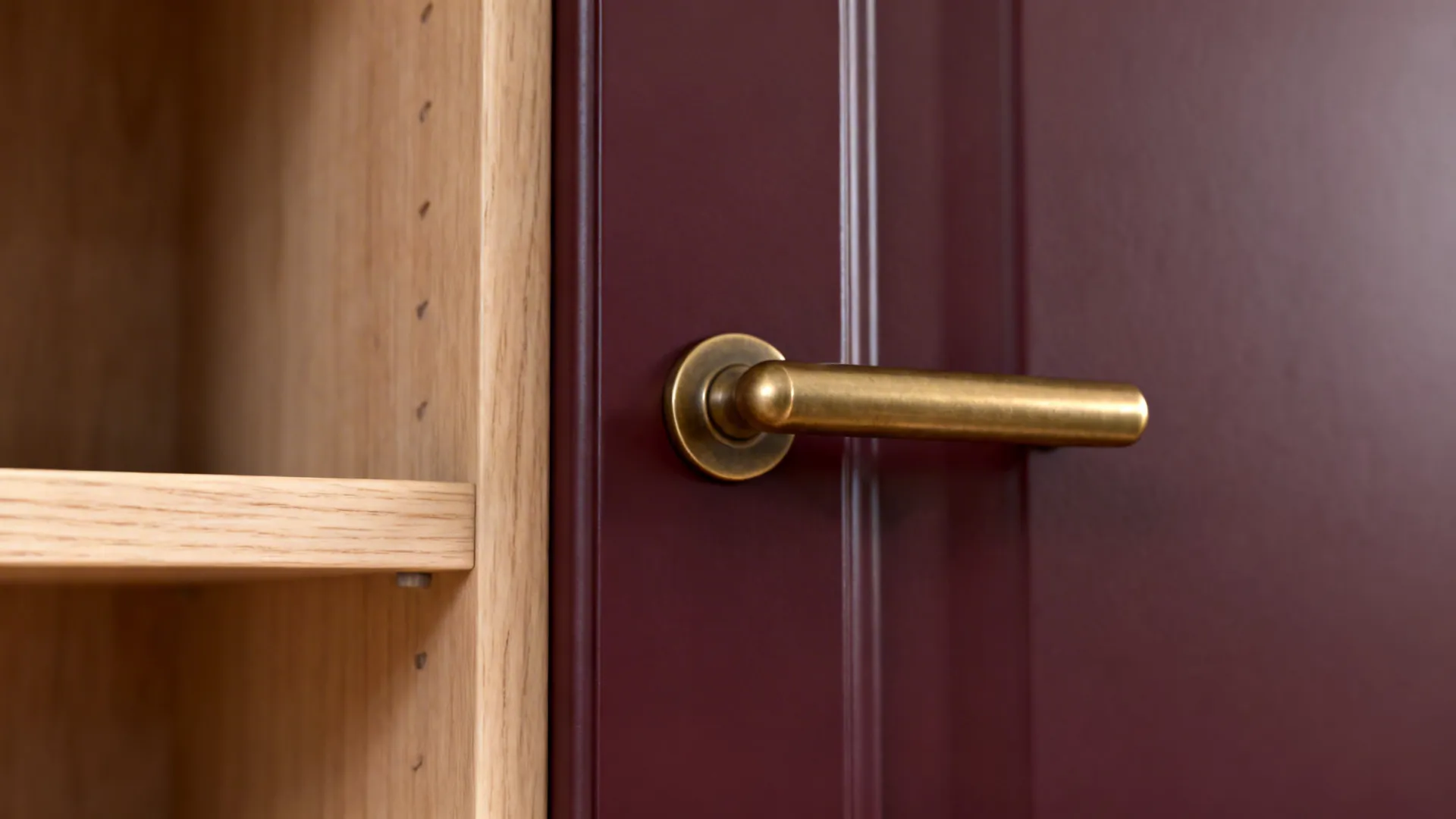 Wood accents and warm metals for depth