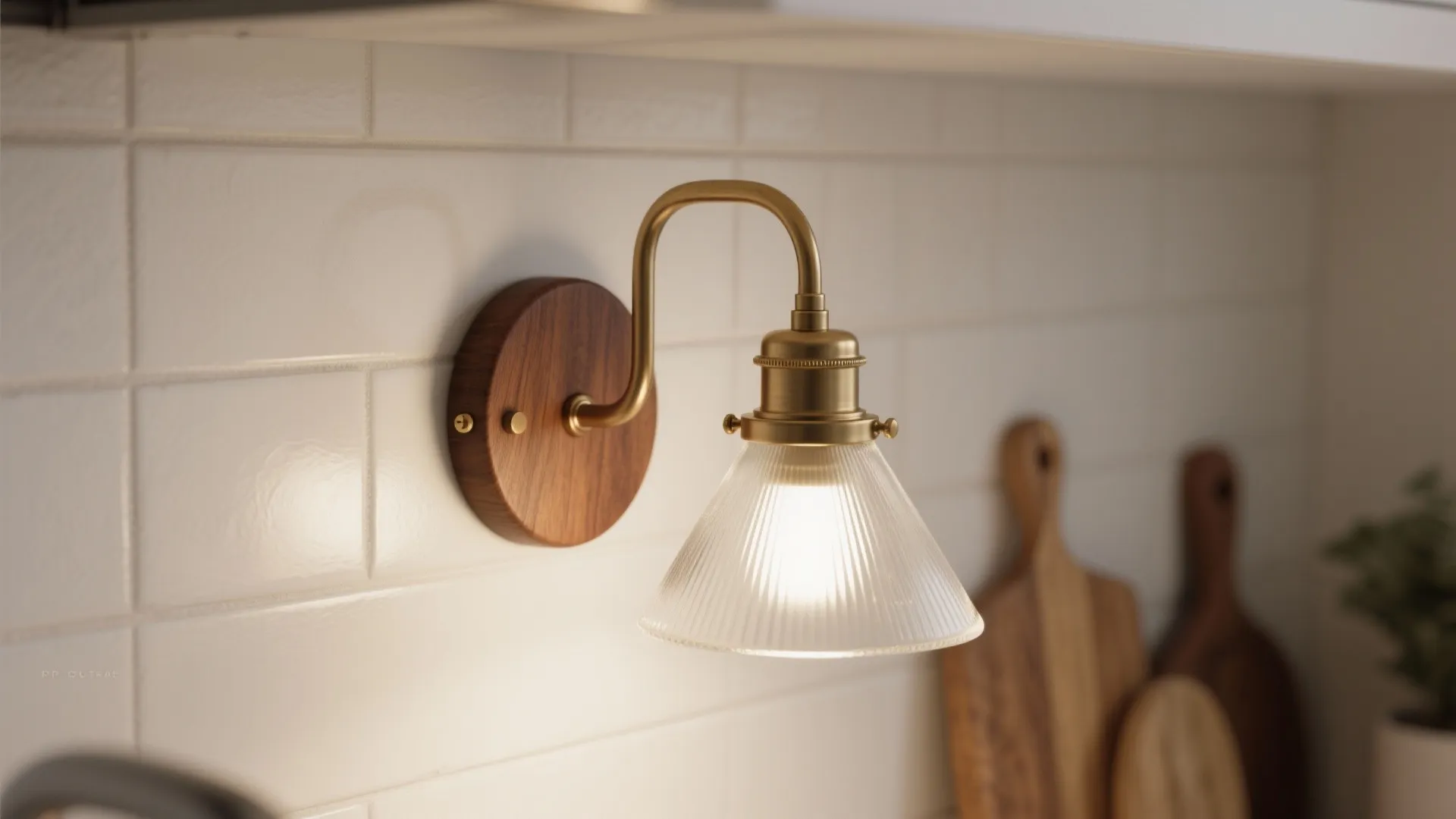 Mixed materials: wood and metal for warmth