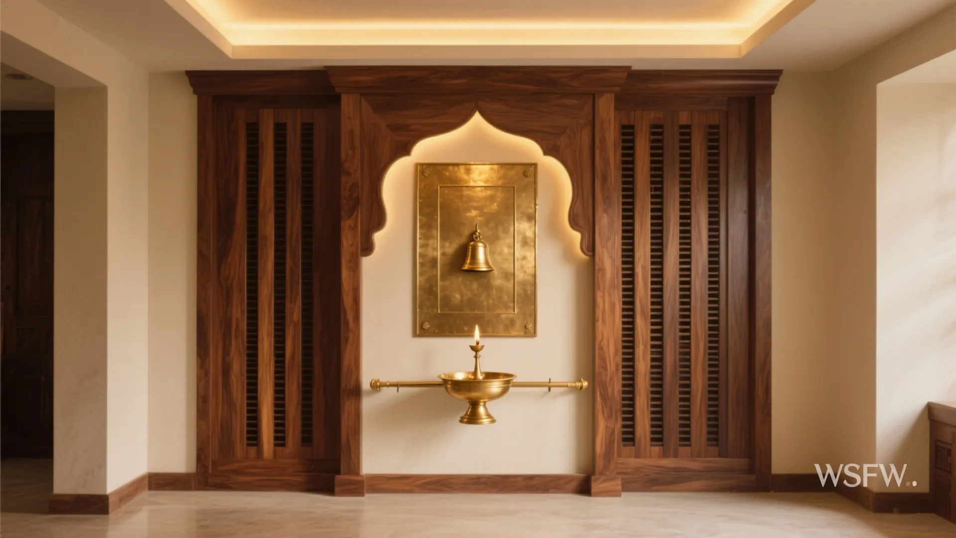 Warm Wood and Brass Details That Age Well