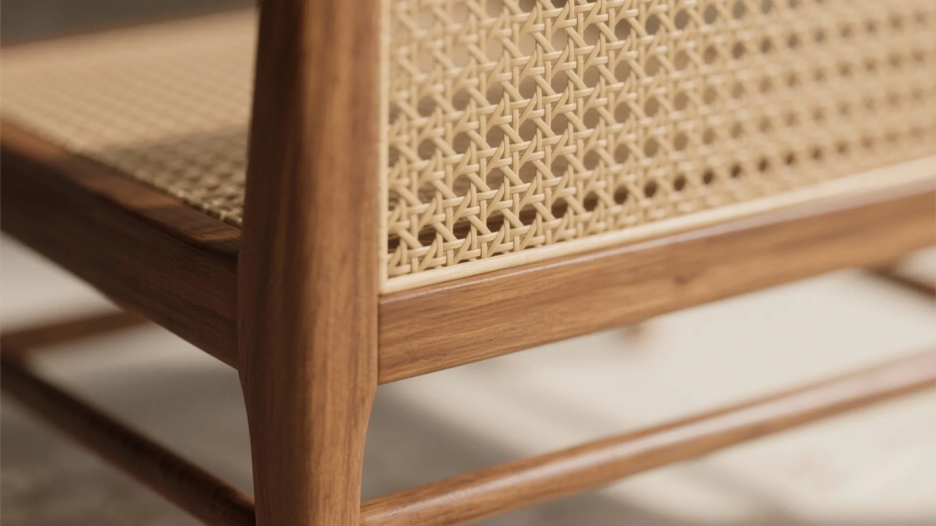 Warm wood accents with light neutrals