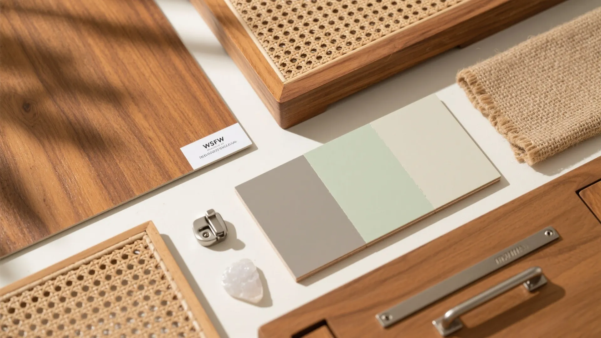 4) Warm wood and cane accents, monsoon-ready