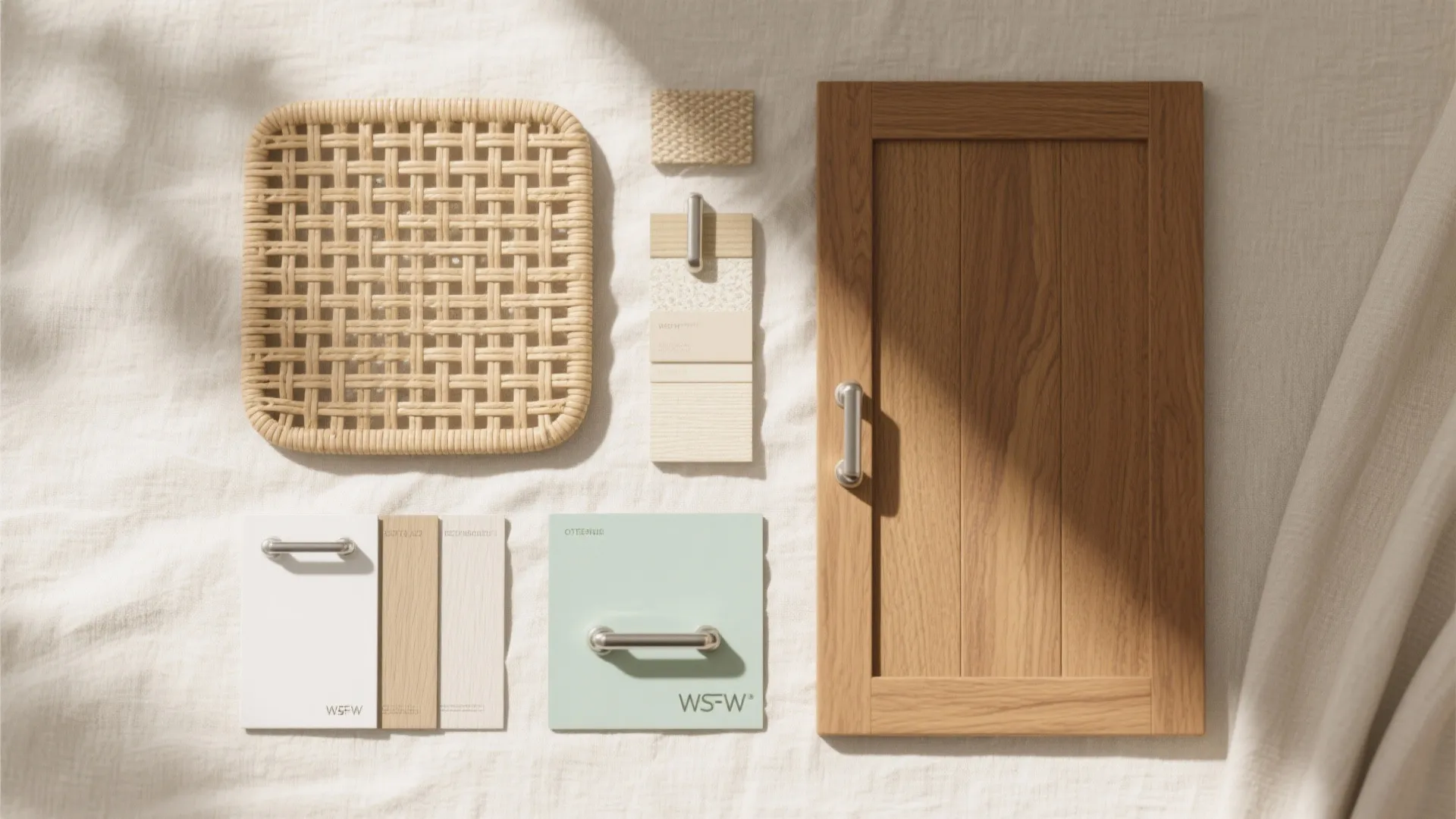 Warm wood and cane for coastal comfort