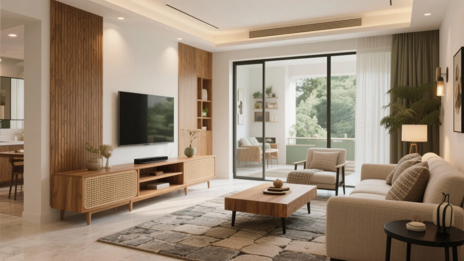 Warm Wood and Cane Accents (Culture, Comfort, Calm)