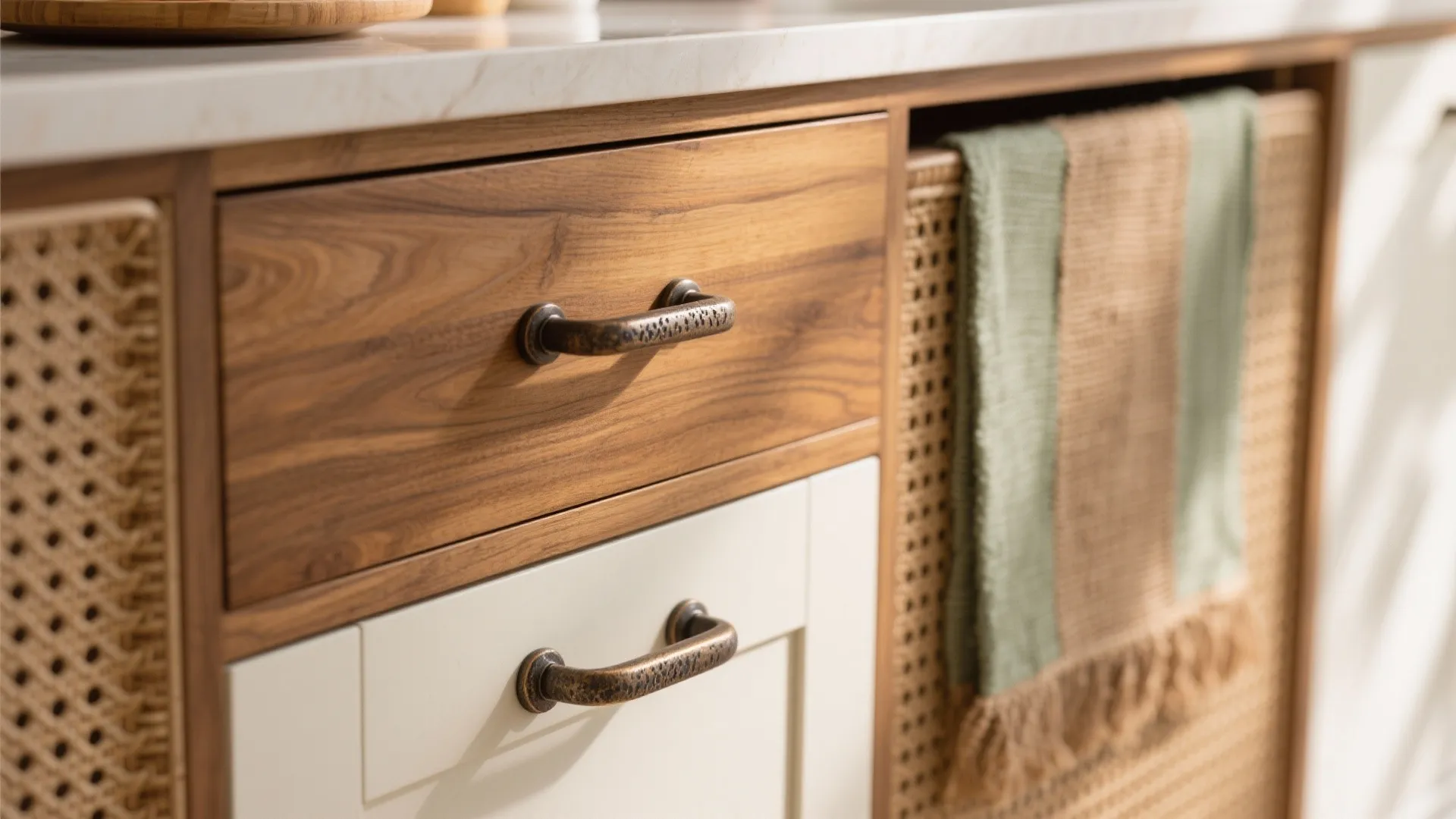 5) Warm wood, cane, and textiles for Bangalore’s airy vibe