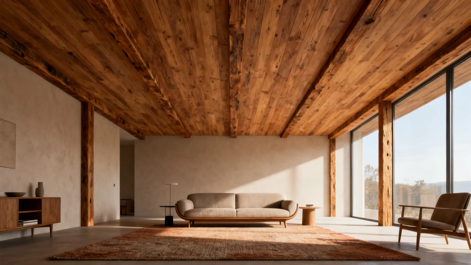 5 Wooden Ceiling Ideas for Living Rooms