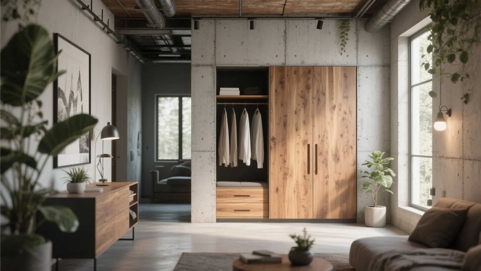 Warm Wood + Cement Blend