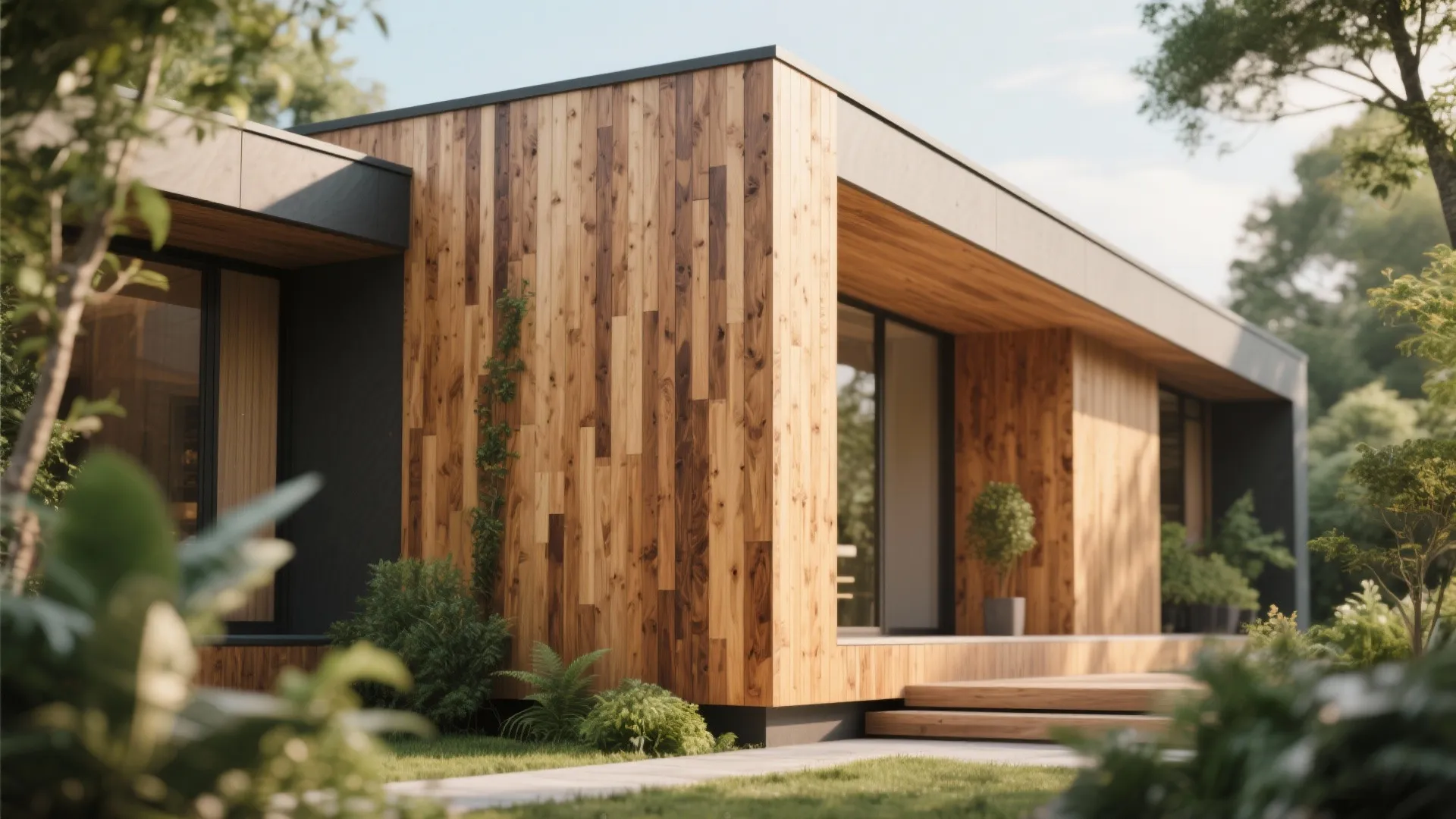 Wood Cladding for Natural Warmth