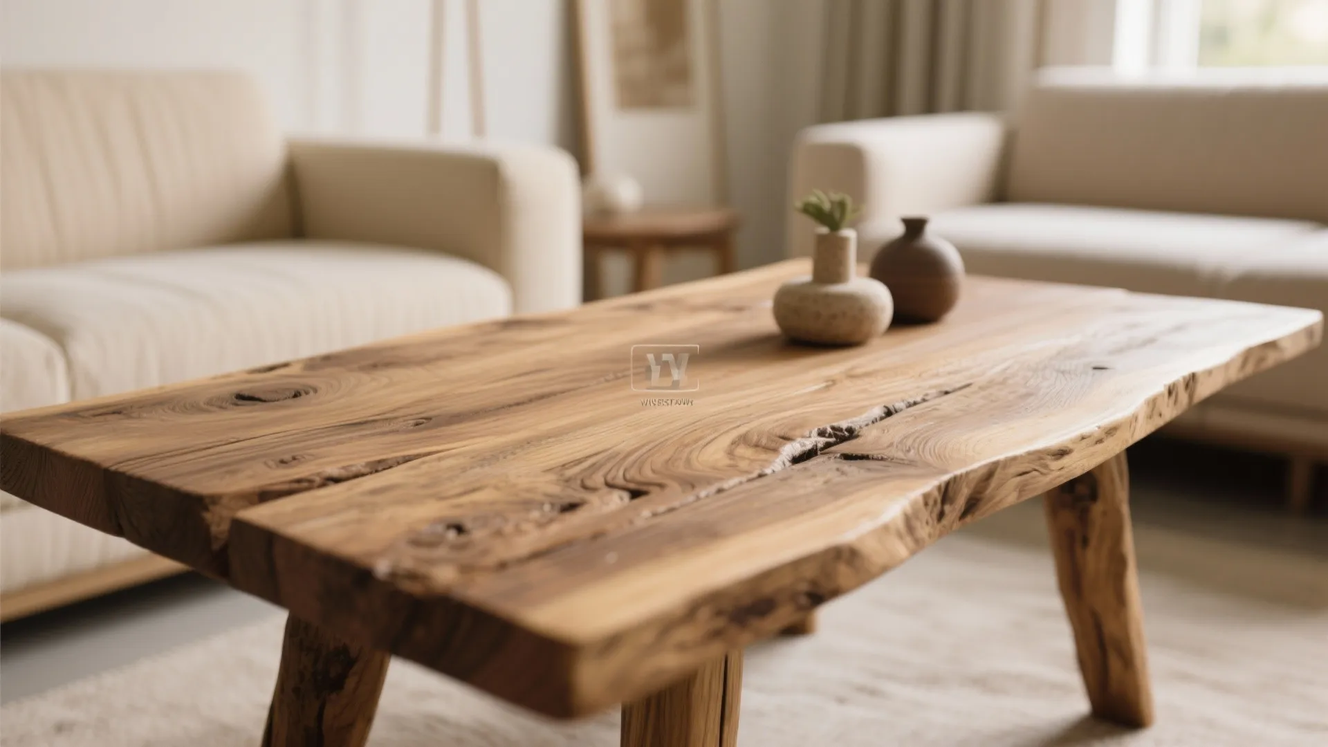 2. Wooden Coffee Table for Organic Warmth