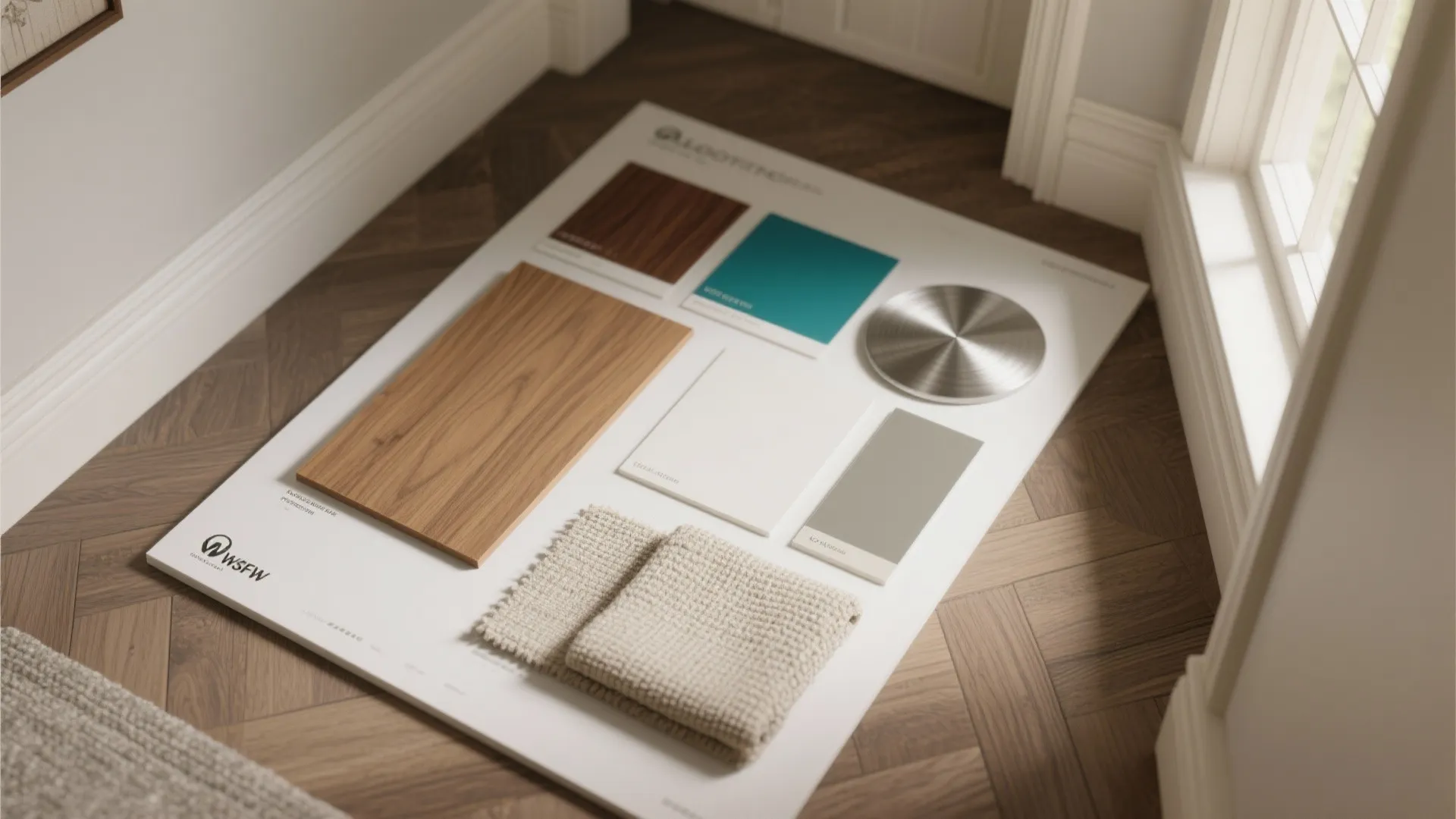 Warm Wood + One Bold Color