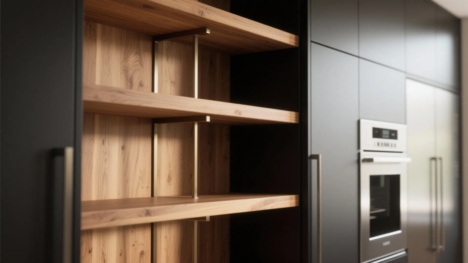 1. Contrast with Warm Wood Tones