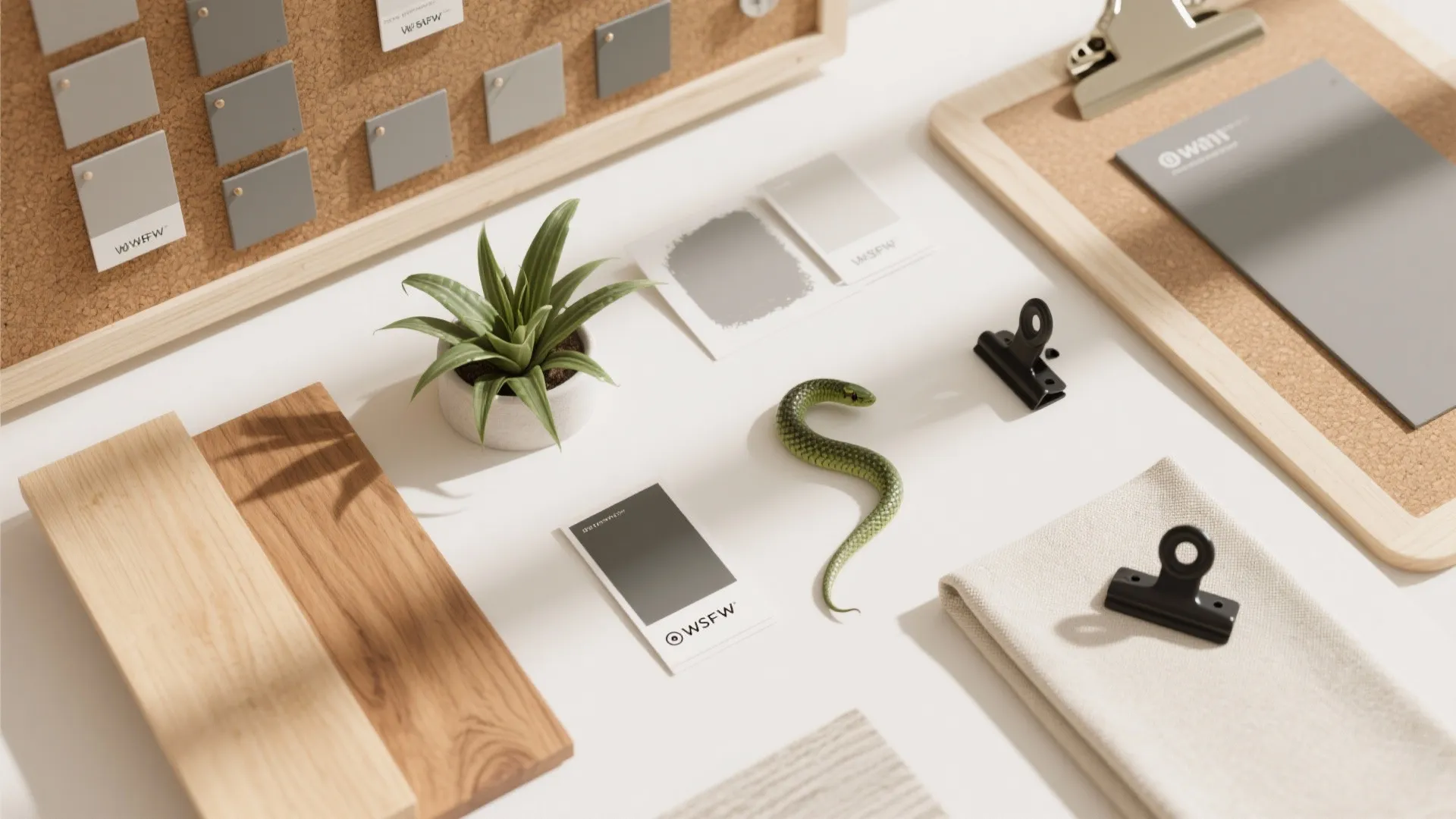 Warm wood and biophilic accents