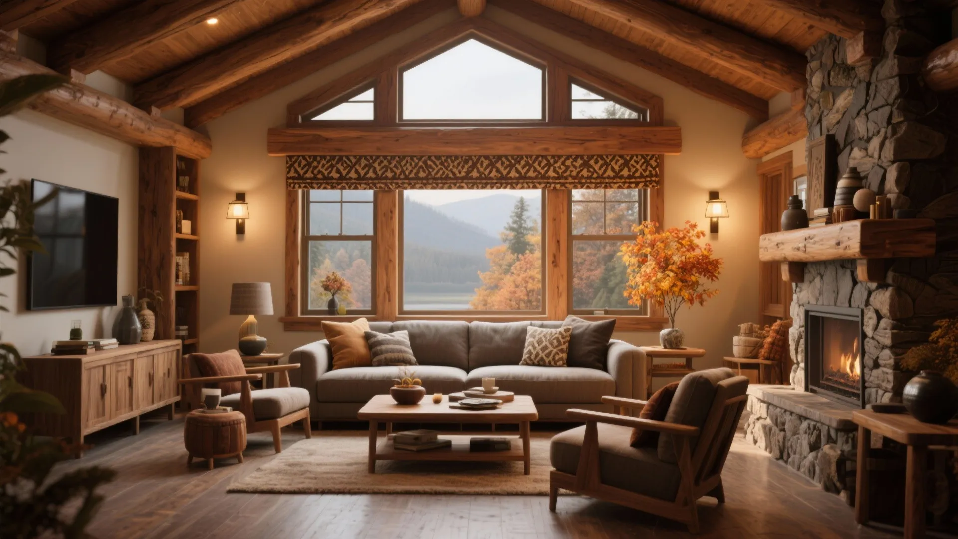 4. Wood Cornice With Fabric Insert