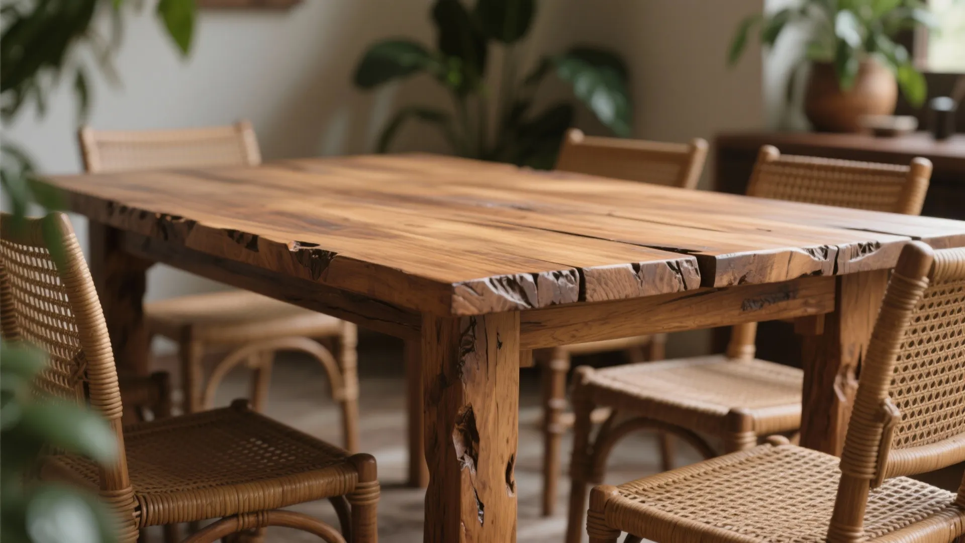 Warm Wood with Handcrafted Detailing