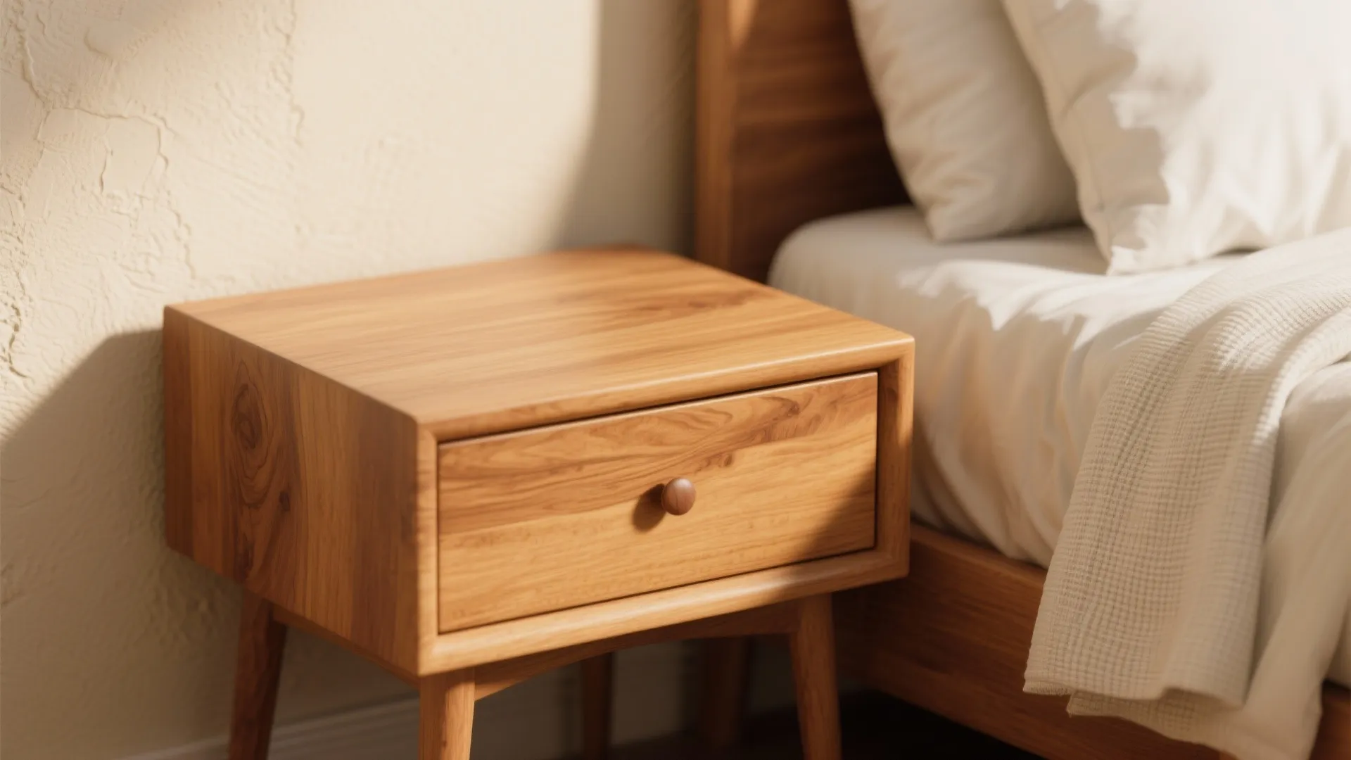 1. Warm Cream + Natural Wood Accents