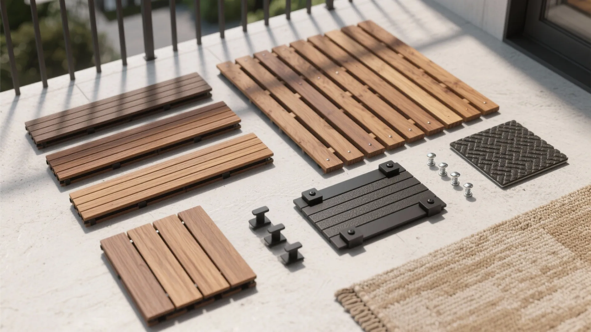 Warm wood accents and decking