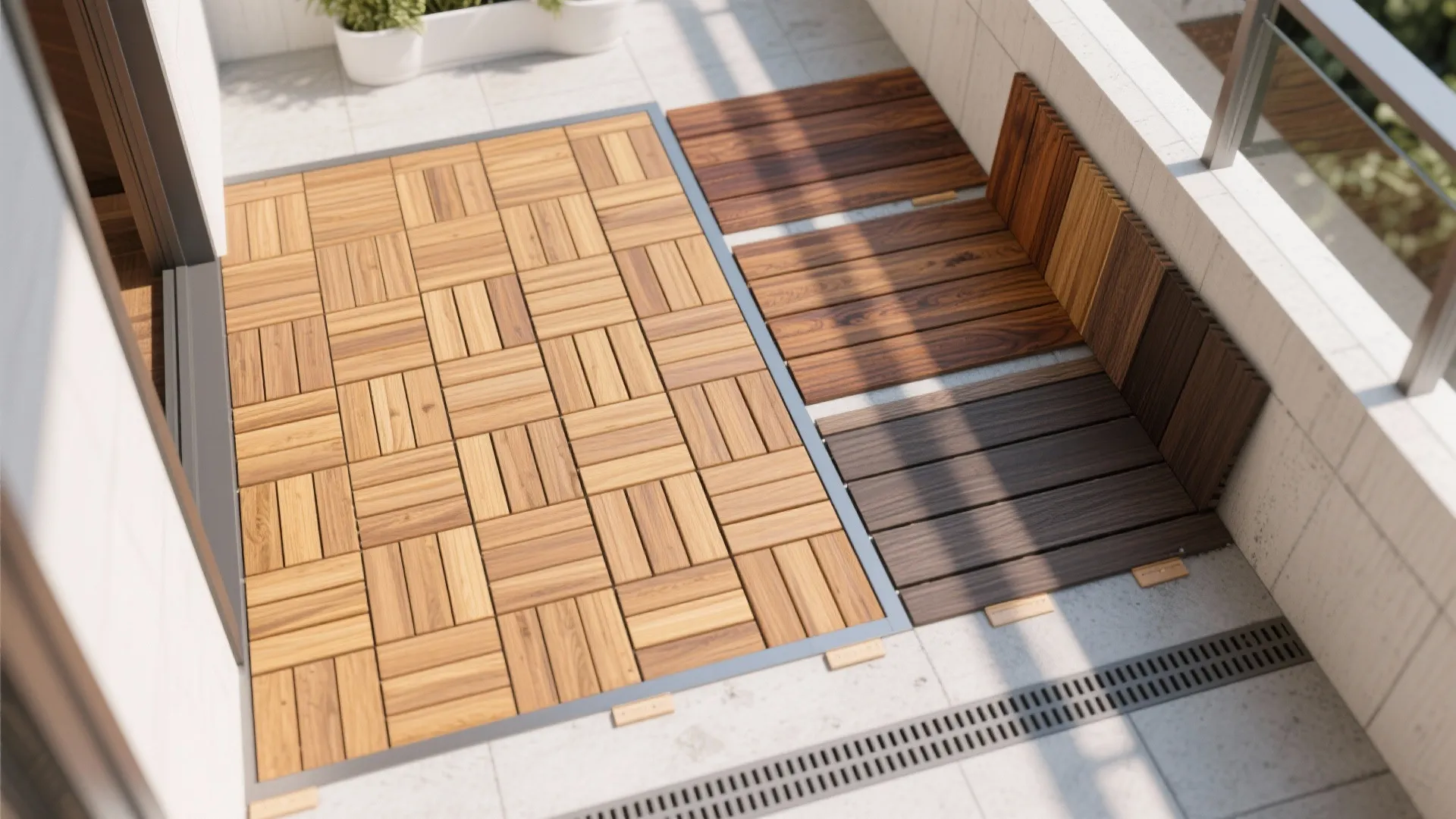 Durable balcony wood flooring that loves weather