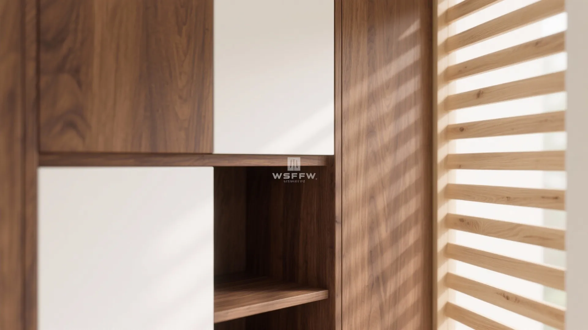 Warm wood accents to humanize minimalism