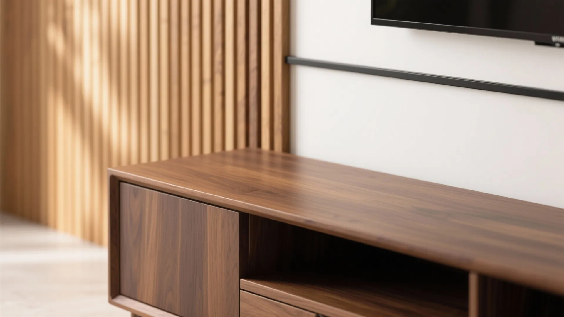 Warm Wood Accents to Humanize Minimalism