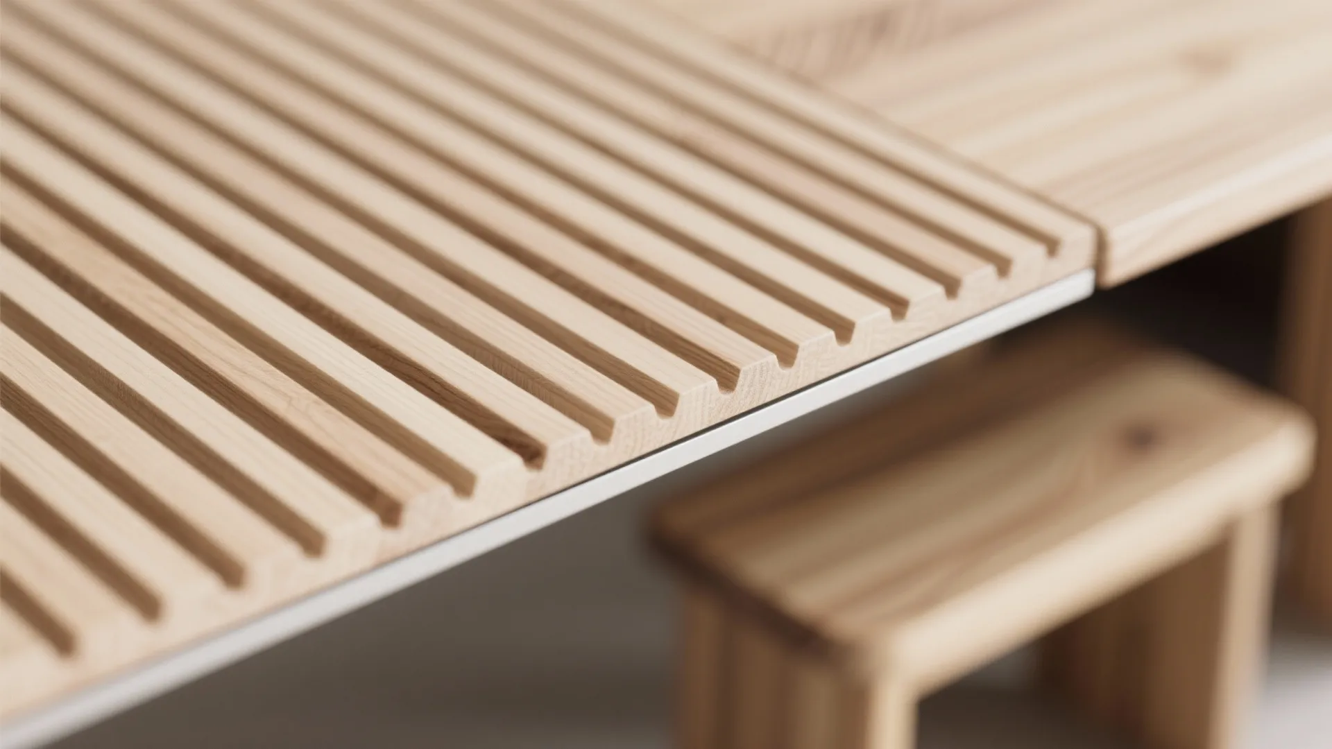 Warm wood accents without heaviness