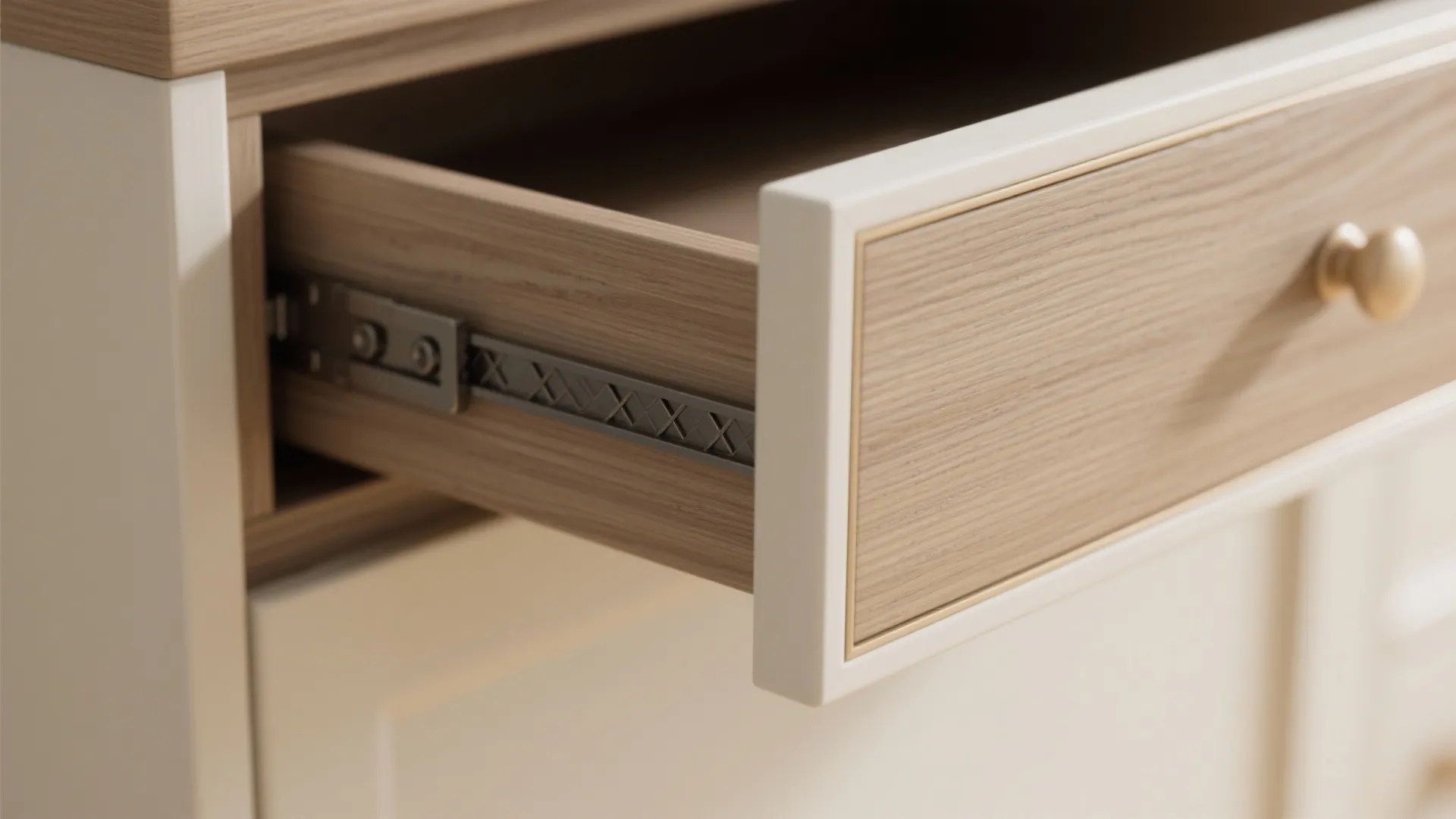 Warm wood accents for comfort without heaviness