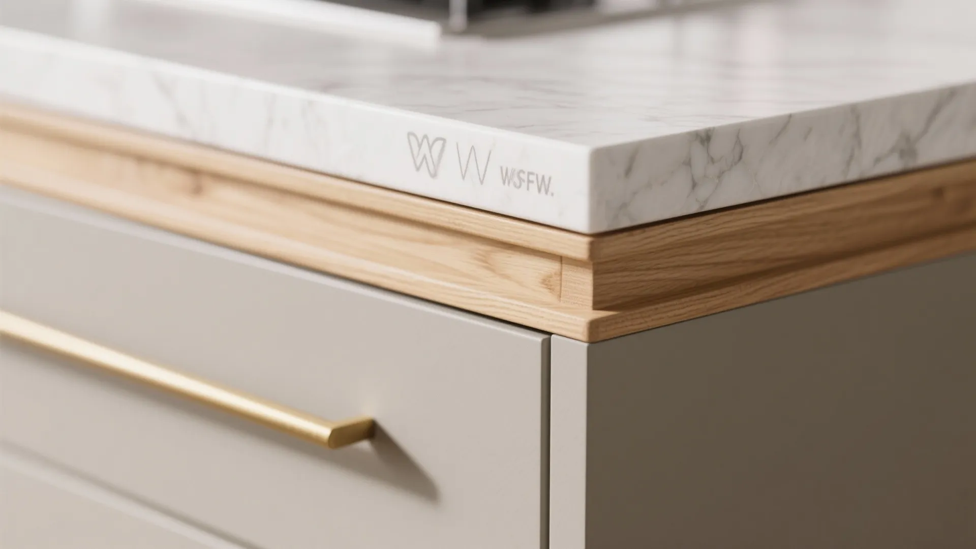 Warm wood accents without overwhelming a compact kitchen