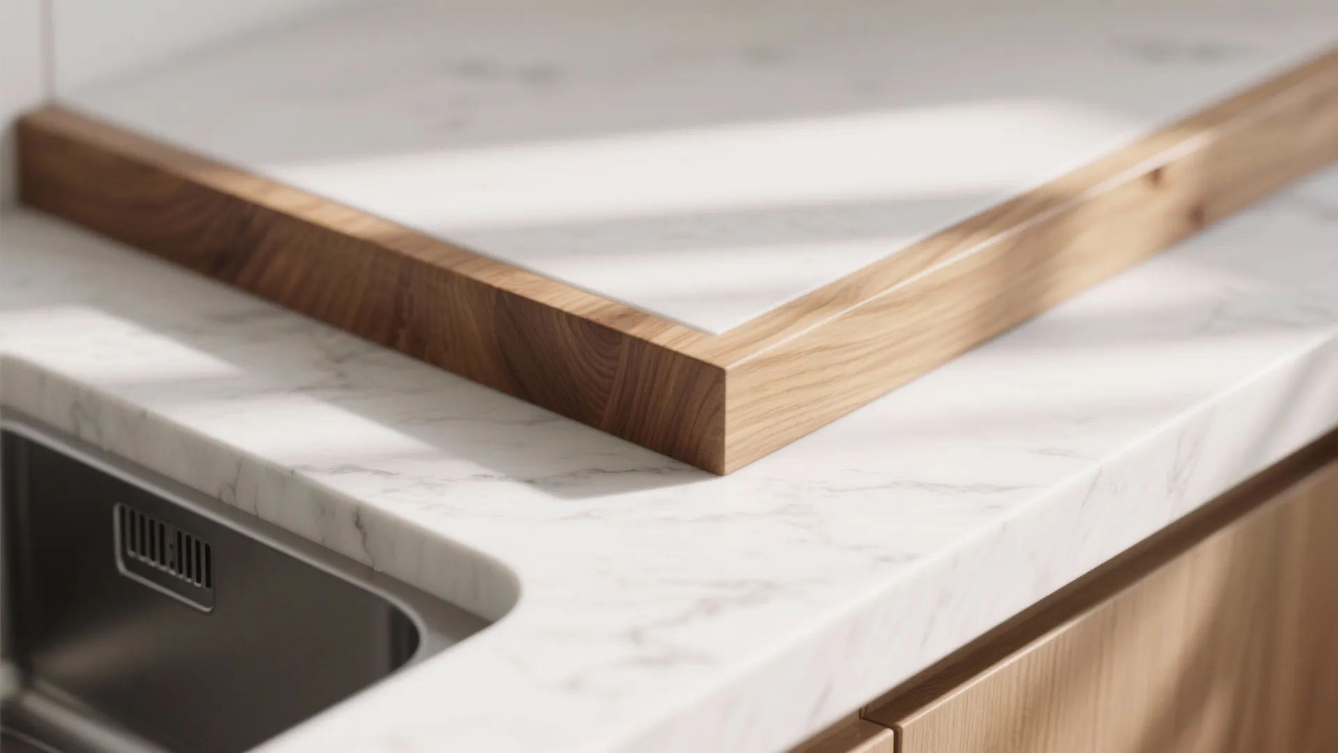 Warm Wood Accents to Balance Light Palettes