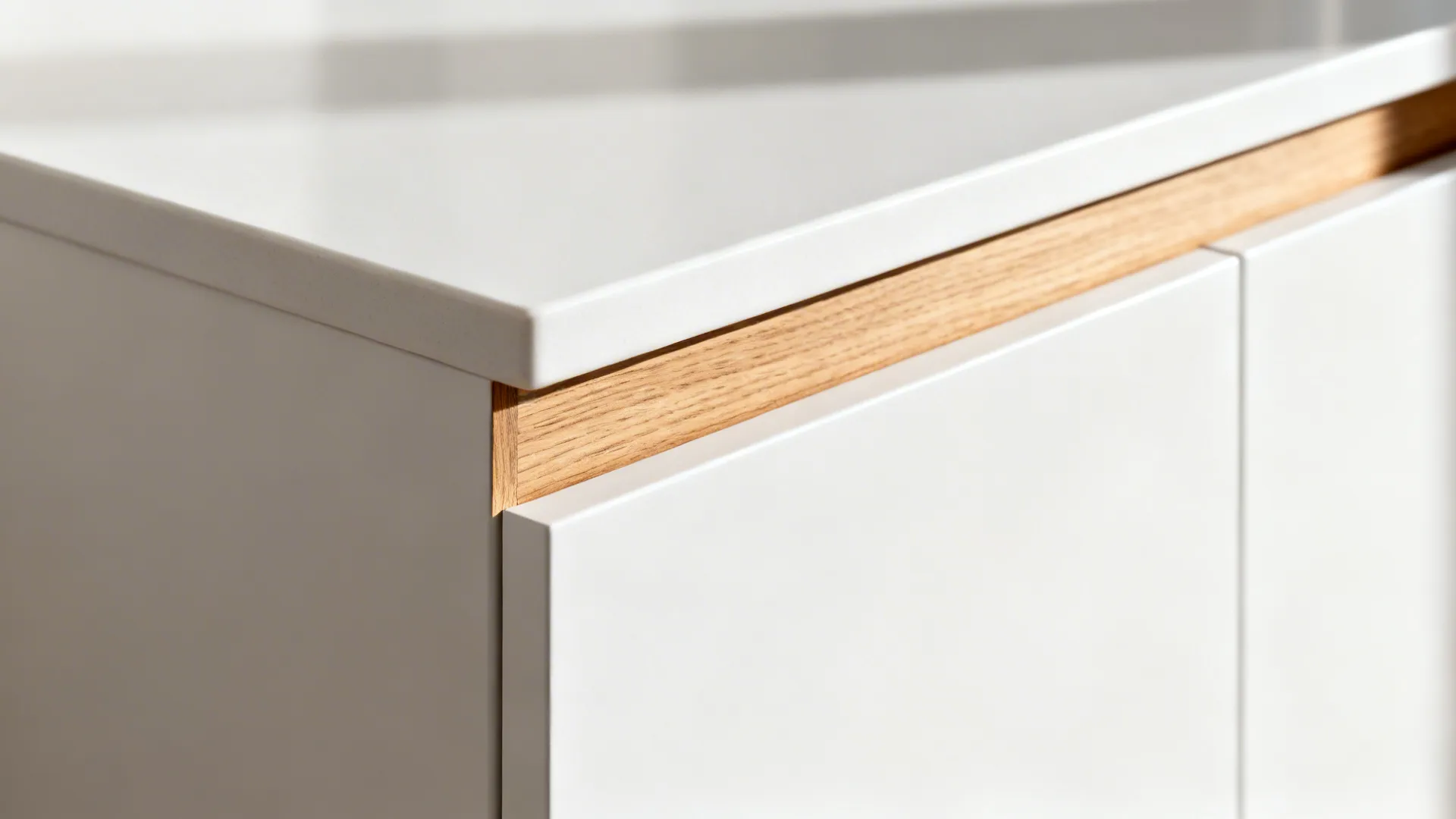 Warm Wood Accents to Soften the White Box